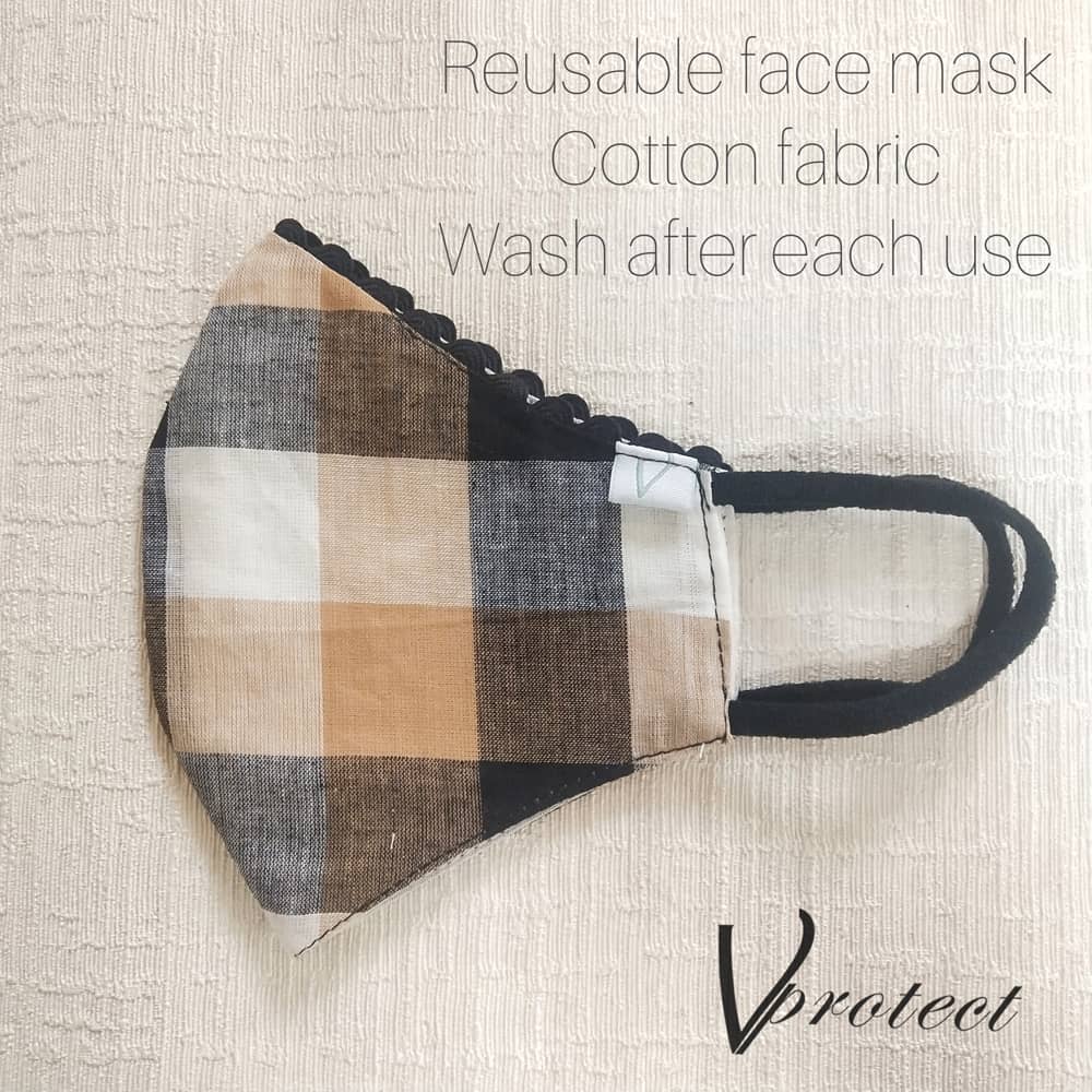 brown checks side with lace-min