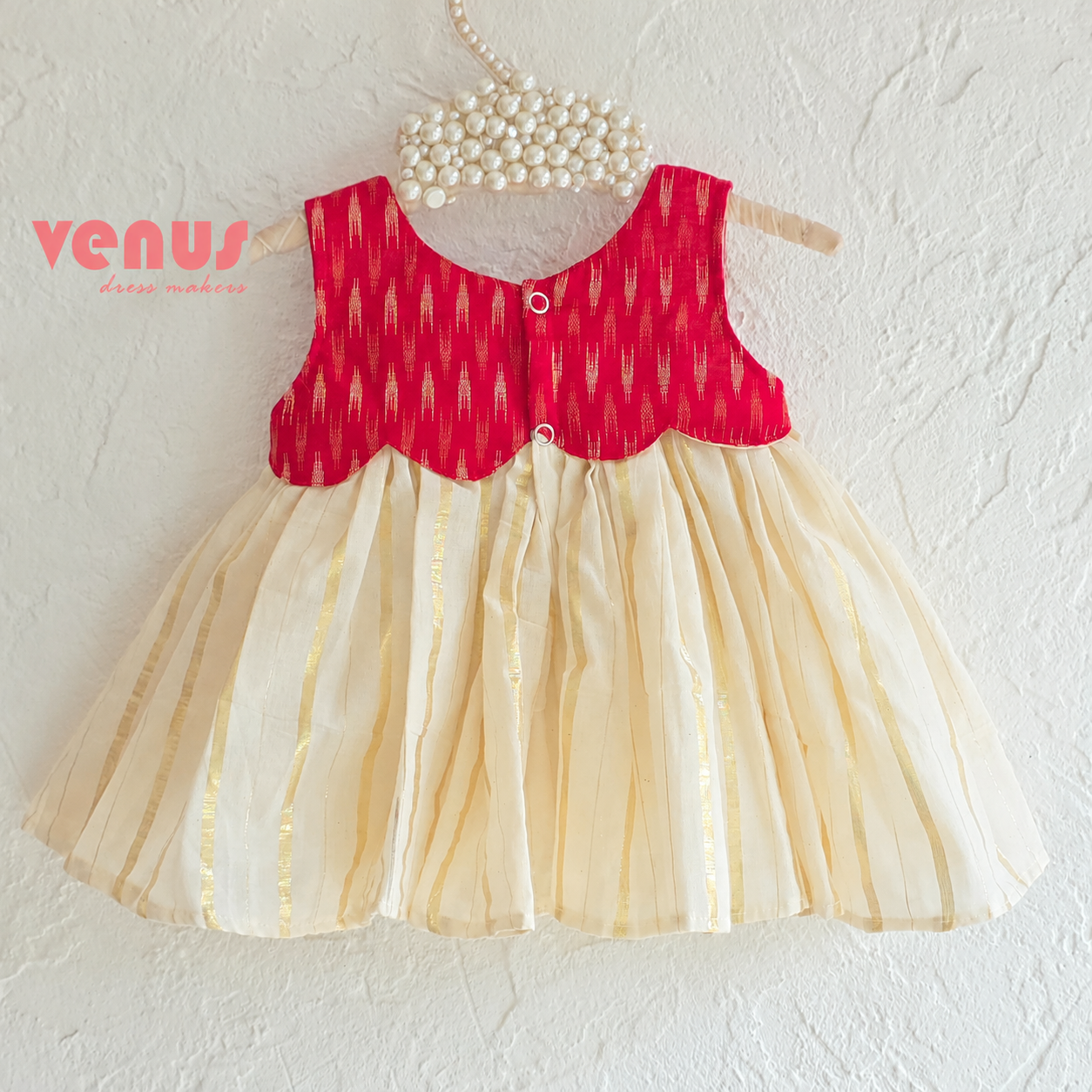 Venus Dress Makers_ Pearl-Hung Festive Dress